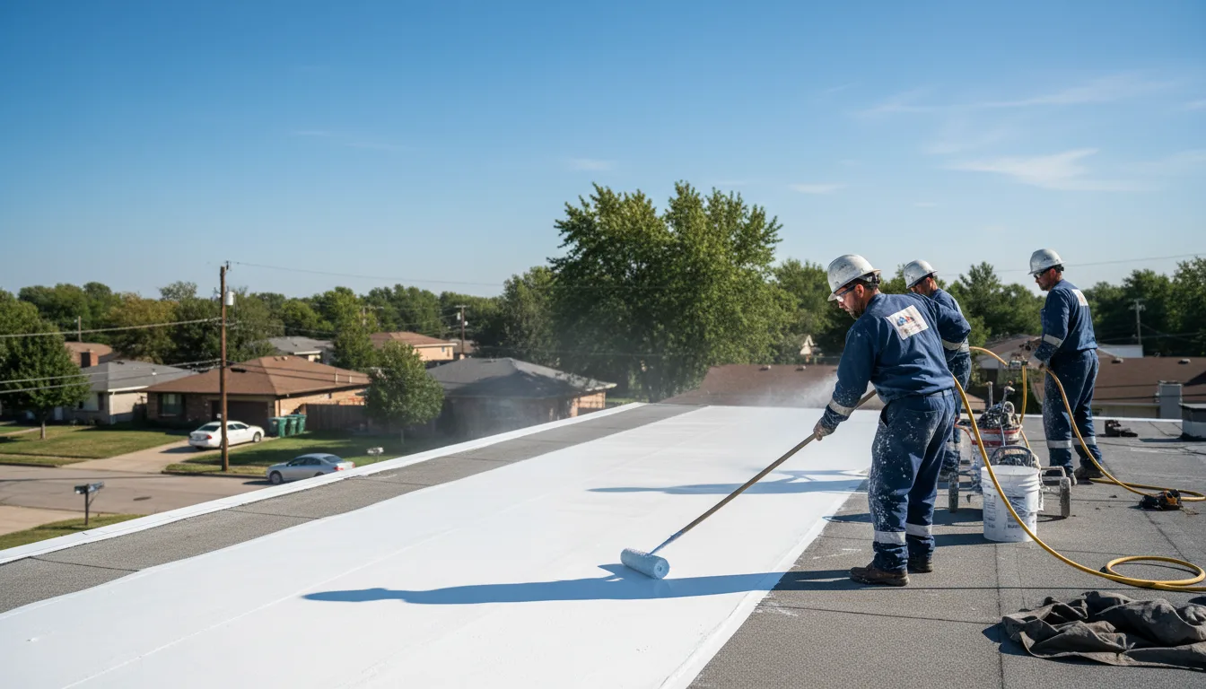 Commercial roof coating in Claremore, OK near me